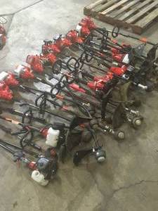 HOMELITE ASSORTED STRAIGHT CURVED TRIMMERS CUSTOMER RETURNS SEE PICS