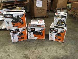 PALLET WITH ASSORTED RIGID VACUUMS CUSTOMER RETURNS SEE PICS