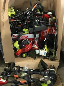 PALLET WITH LAWNCARE TOOLS SEE PICS