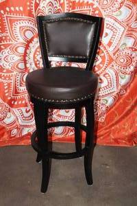 lot 25 image: Single Swivel Padded Bar Stool
