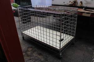 lot 42 image: Heavy Duty Rolling Metal Storage Container