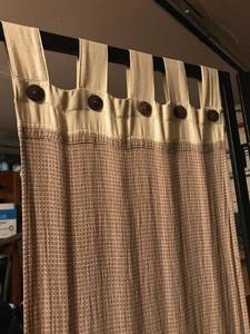 lot 58 image: Metal and Fabric Room Divider