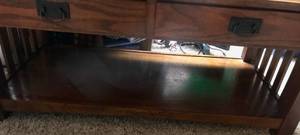 lot 59 image: Cool Craftsman Style Wood Coffee Table