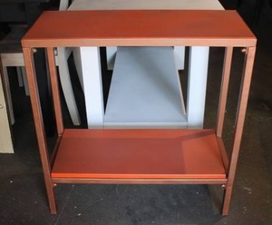 lot 62 image: Cool Copper Color Metal StandTable