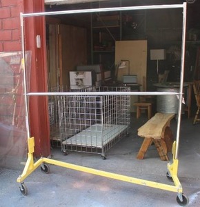 lot 68 image: Rolling Garment Rack