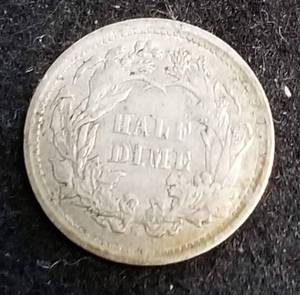 1873 US SEATED LIBERTY HALF DIME