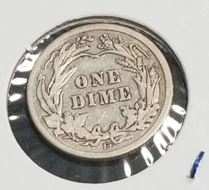 1911-D BARBER DIME FULL LIBERTY