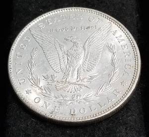 1898 MORGAN SILVER DOLLAR AU