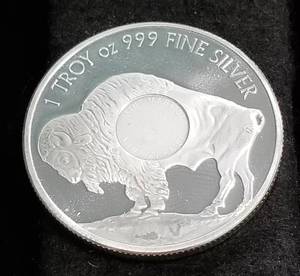 1 TROY OZ. .999 FINE SILVER INDIAN BUFFALO DESIGN