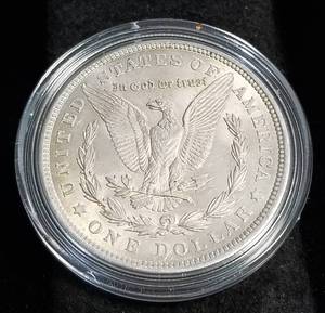 1921 MORGAN SILVER DOLLAR IN AIRTITE