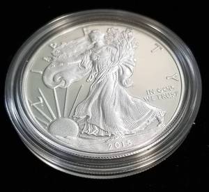 2015-W PROOF AMERICAN SILVER EAGLE IN ORIGINAL PACKAGING