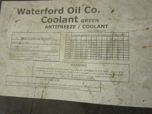 lot 307 image: BARREL, FORMERLY USED FOR ANTI-FREEZECOOLANT