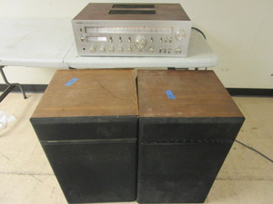 lot 315 image: OPTONICA STEREO RECEIVER, DLK3 SPEAKERS, FISHER SPEAKERS