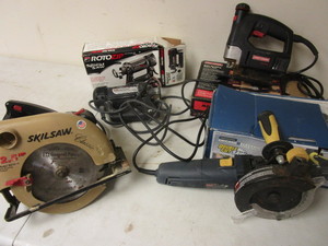 lot 324 image: SPIRAL SAW, DOUBLE CUT SAW, AUTO-SCROLLING SABRE SAW, CIRCULAR SAW