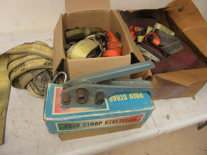 lot 345 image: RATCHET STRAPS, POLY STRAP STRETCHER