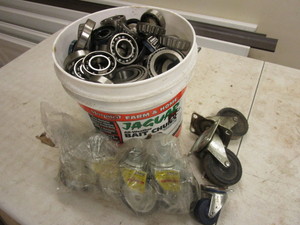 lot 374 image: BALL BEARINGS, 3 STEM SWIVEL CASTERS