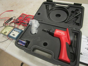 lot 378 image: CENTECH 2.4 LCD INSPECTION CAMERA, DIGITAL MULTI-METERS, KAR-CHECK ELECTRONIC DWELLTACH METER
