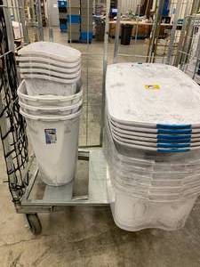 PLASTIC STORAGE TOTES