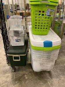 PLASTIC STORAGE TOTES