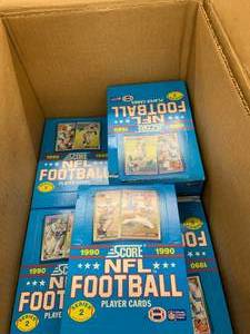 BOX OF FOOTBALL CARDS