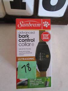 lot 78 image: Sunbeam Advance Bark Control Collar