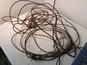 lot 22 image: Long Wire Rope Cable with End Connections