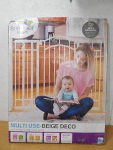 lot 94 image: Summer Multi-Use Deco Extra Tall Walk-Thru Gate, Beige (28.5 - 48 Inch)