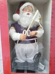 lot 123 image: Vikings NFL Animated Santa