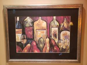 lot 85 image: Wine Bottle Still Life Wall Art
