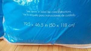 lot 111 image: Pair of Essential Home Body Pillows NIB