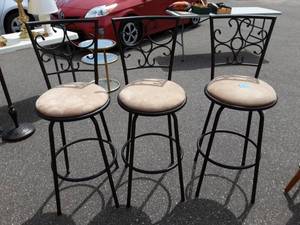 3-Metal Bar Swivel Stools 29