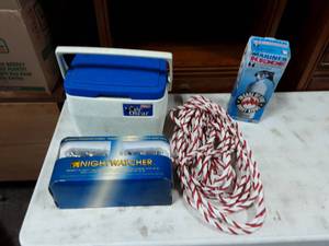 Boat Lights, Tow Rope, Cooler, Marine Extinguisher