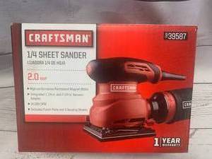 lot 4 image: Craftsman 14 Sheet Sander 2 Amp