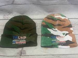 lot 6 image: Lot of 2 Trump 2020 Camo Hats