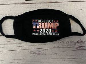 lot 38 image: Re Elect Trump Covid Face Mask
