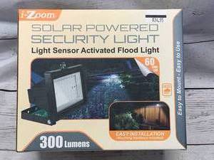 lot 54 image: Solar Powered Security Flood Light