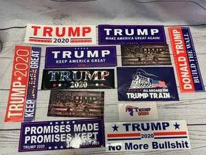 lot 77 image: Large Lot of Trump Stickers
