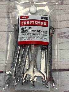 lot 81 image: Craftsman 10pc Midget Wrench Set