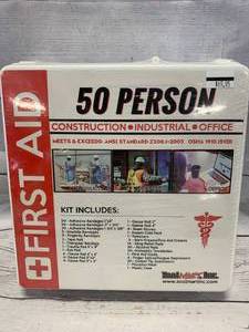 lot 91 image: 50 Person First Aid Kit $69 Retail
