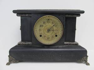 lot 37 image: Antique SETH THOMAS Adamantine Mantel Clock