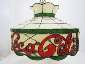 lot 9 image: Vintage 1970s Coca-Cola Hanging Advertising Lamp