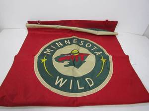 lot 14 image: Large MN WILD Hanging Banner