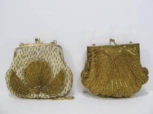 lot 145 image: 2 Vintage Beaded Purses