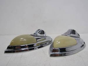 lot 192 image: Nice Pair of Vintage Chrome Auto Tail Lights