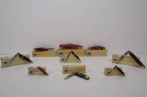lot 87 image: 9 Brand New ROUGH RIDER Folding Knives