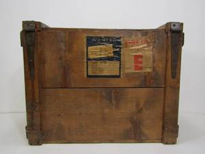 lot 98 image: Antique Wooden Shipping Crate
