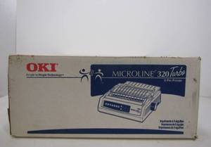 lot 99 image: NOS Brand New OKI Microline 320 Turbo Dot Matrix Printer