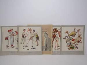 lot 103 image: Vintage NORMAN ROCKWELL Print Folio