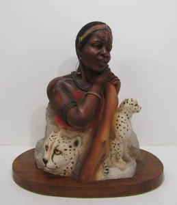 lot 167 image: Large Signed Limited Edition T. SNYDER Figural Statue - Sebrina