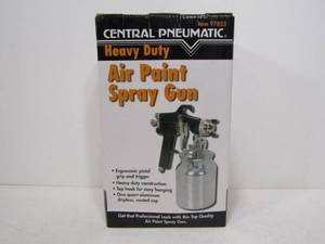 lot 204 image: Brand New Central Pneumatic Air Paint Spray Gun & Air Hose